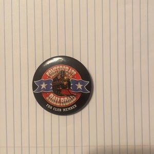 Vintage Confederate Railroad fan club member pin